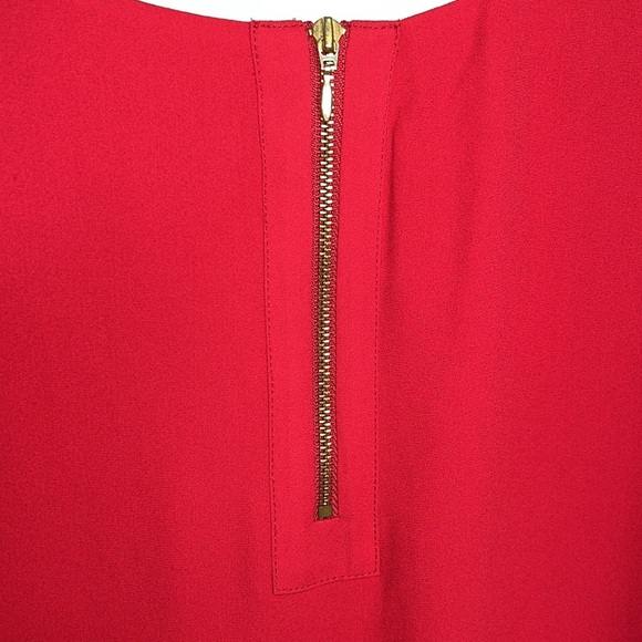 Chicos Polyester Red Layered Tank Top - Picture 6 of 6